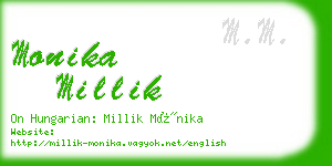 monika millik business card